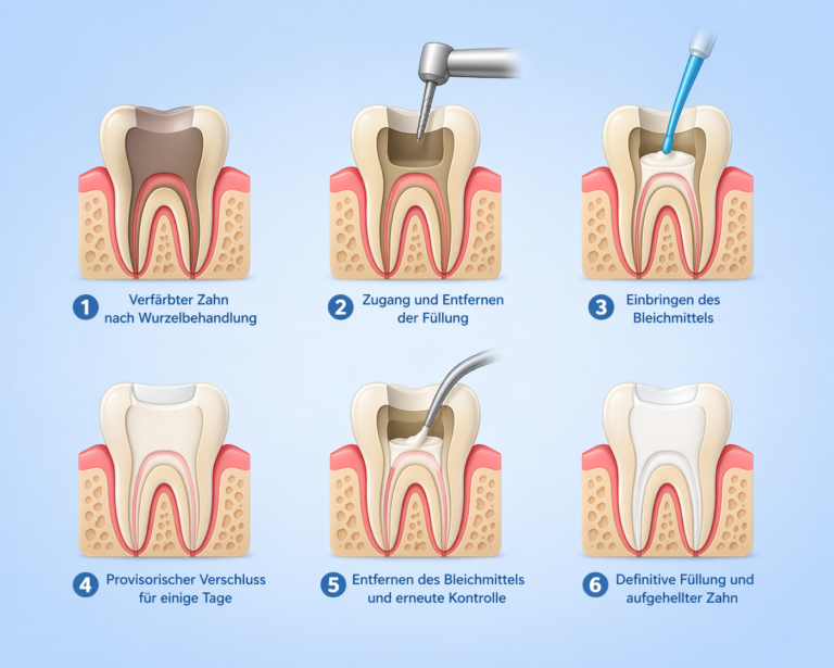 Internes Bleaching - Ablauf